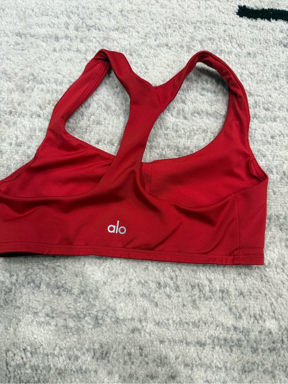 ALO Yoga Red Racerback Sports Bra
